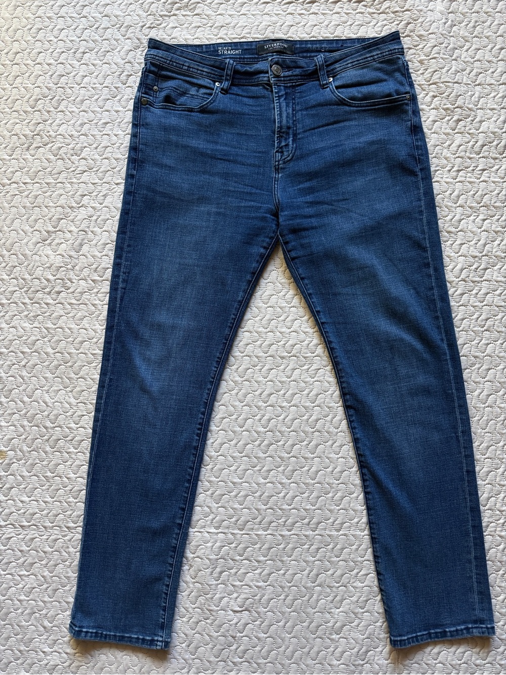 Liverpool LA 36x32 Medium Blue Was Relaxed Straight